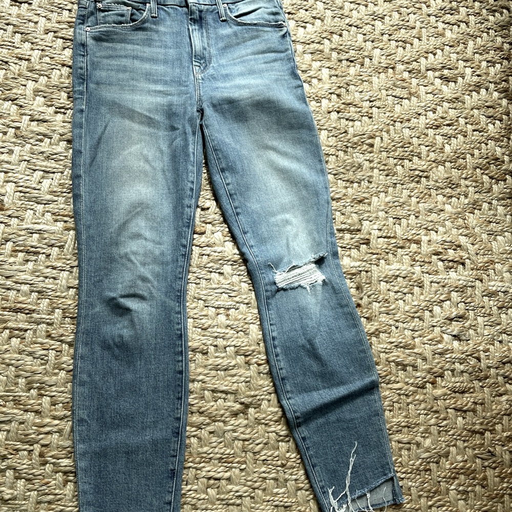 Mother jeans - the looker ankle step fray